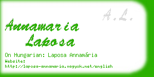 annamaria laposa business card