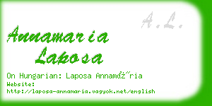 annamaria laposa business card